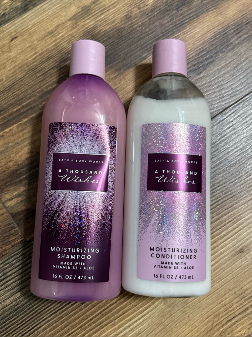 Bath & Body Works A Thousand Wishes Pink Moisturizing Shampoo & Conditioner